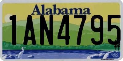 AL license plate 1AN4795