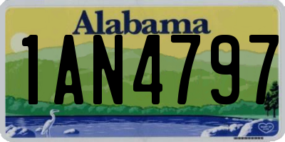 AL license plate 1AN4797