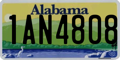 AL license plate 1AN4808