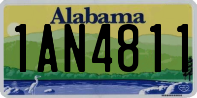 AL license plate 1AN4811