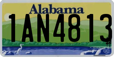 AL license plate 1AN4813