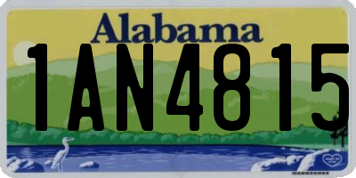 AL license plate 1AN4815