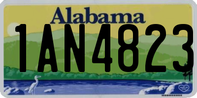 AL license plate 1AN4823