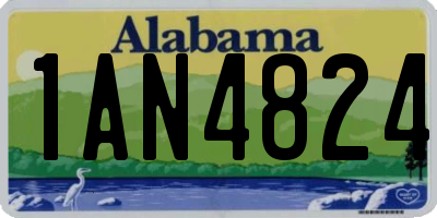 AL license plate 1AN4824