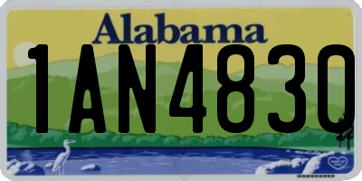 AL license plate 1AN4830