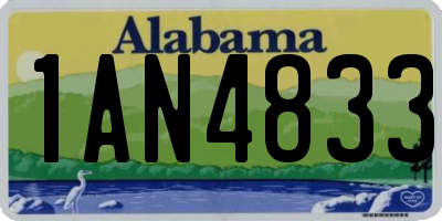 AL license plate 1AN4833