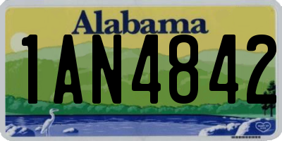AL license plate 1AN4842