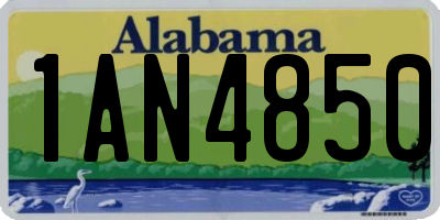 AL license plate 1AN4850