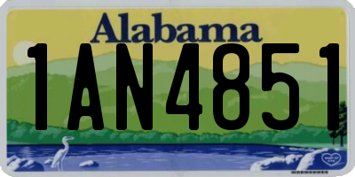 AL license plate 1AN4851