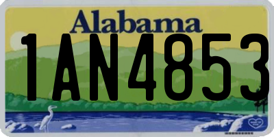 AL license plate 1AN4853