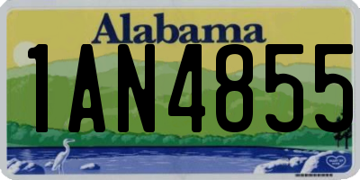 AL license plate 1AN4855