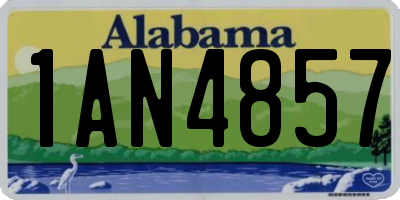 AL license plate 1AN4857