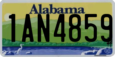 AL license plate 1AN4859