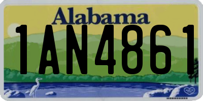 AL license plate 1AN4861