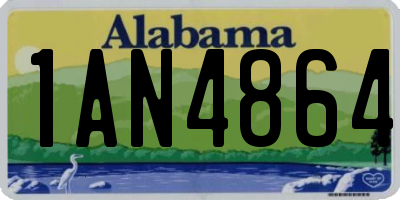 AL license plate 1AN4864