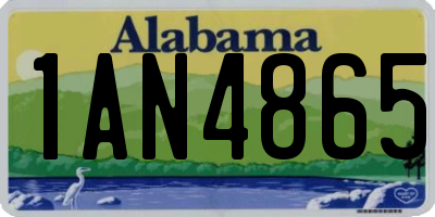 AL license plate 1AN4865