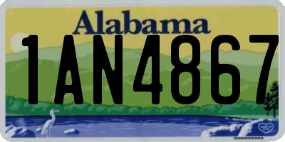AL license plate 1AN4867