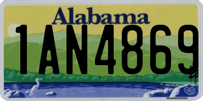 AL license plate 1AN4869