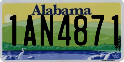 AL license plate 1AN4871