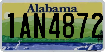 AL license plate 1AN4872