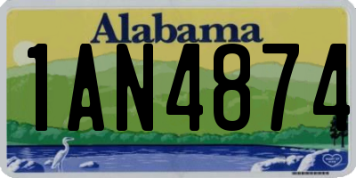 AL license plate 1AN4874