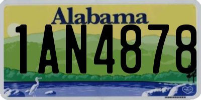 AL license plate 1AN4878