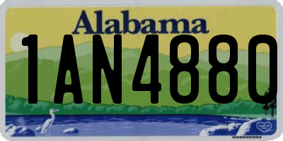 AL license plate 1AN4880