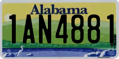 AL license plate 1AN4881