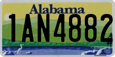 AL license plate 1AN4882