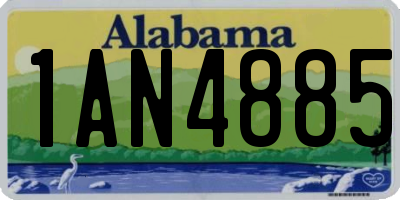 AL license plate 1AN4885