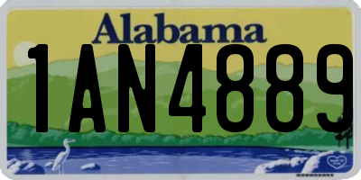 AL license plate 1AN4889