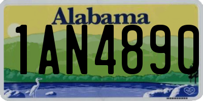 AL license plate 1AN4890
