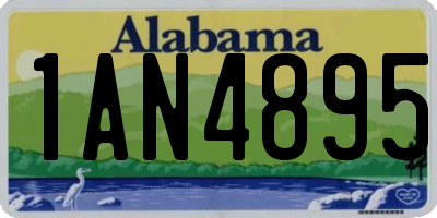 AL license plate 1AN4895