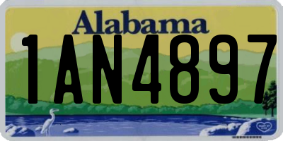 AL license plate 1AN4897