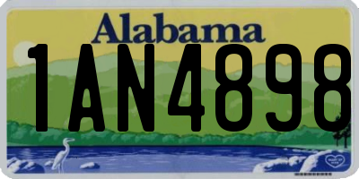 AL license plate 1AN4898