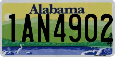 AL license plate 1AN4902