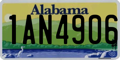AL license plate 1AN4906