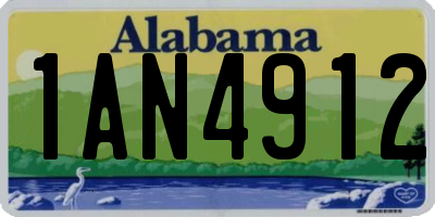 AL license plate 1AN4912