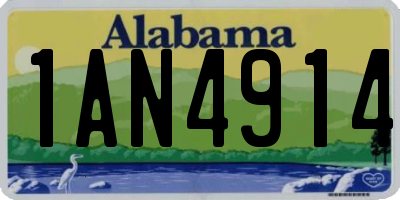 AL license plate 1AN4914