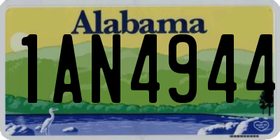 AL license plate 1AN4944