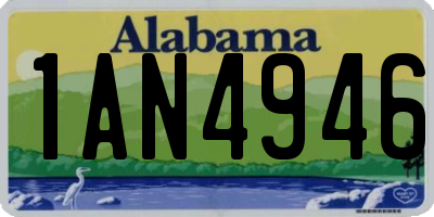 AL license plate 1AN4946