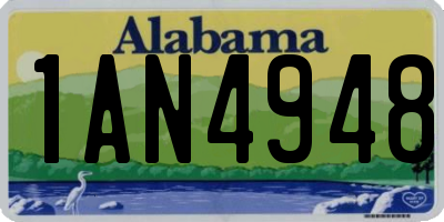 AL license plate 1AN4948