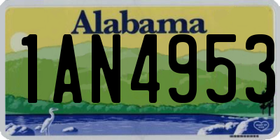 AL license plate 1AN4953
