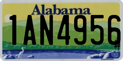 AL license plate 1AN4956