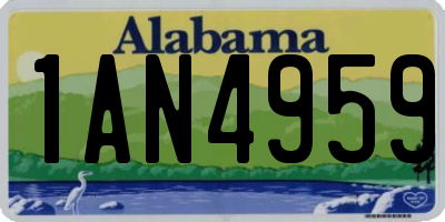 AL license plate 1AN4959