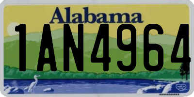 AL license plate 1AN4964