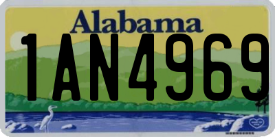 AL license plate 1AN4969