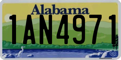 AL license plate 1AN4971