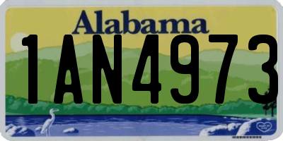AL license plate 1AN4973