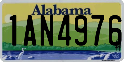 AL license plate 1AN4976